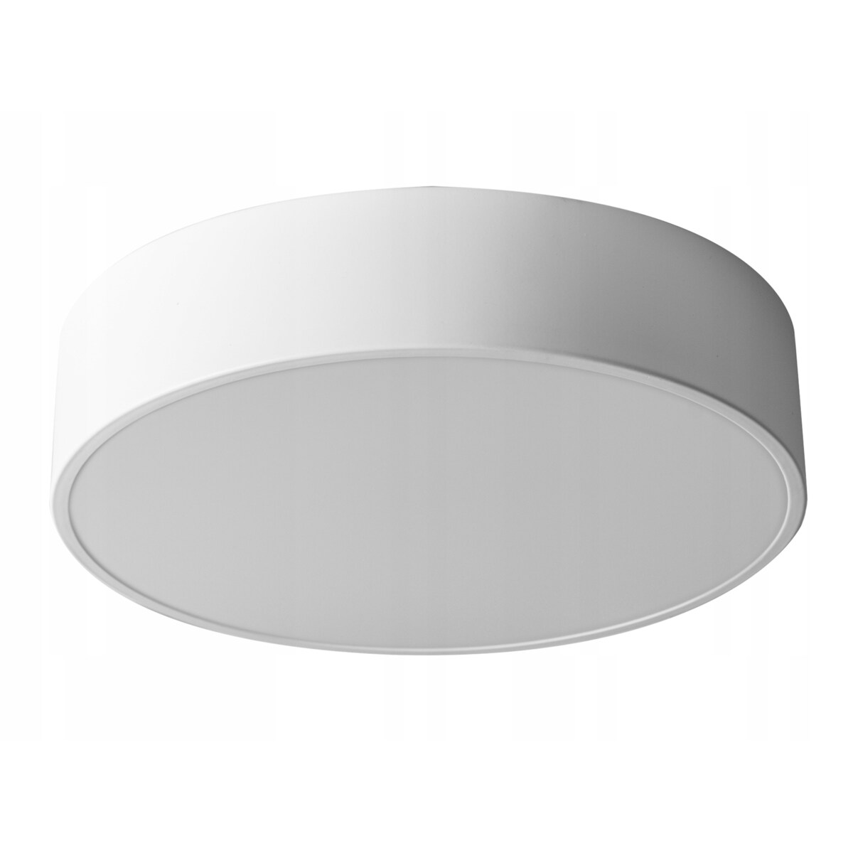 Lampa Plafon 40Cm Okrągła Biała Sufitowa Żyrandol
