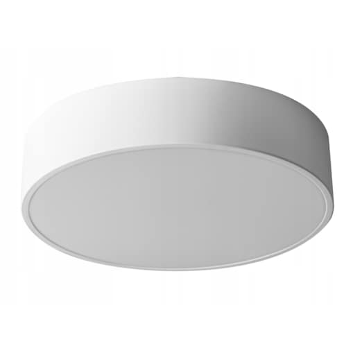 Lampa Plafon 40Cm Okrągła Biała Sufitowa Żyrandol
