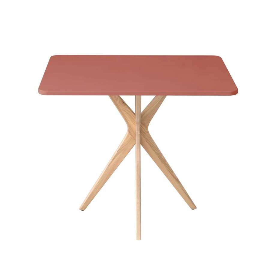 Stół CUTTI 55x80 koralowy/jesion