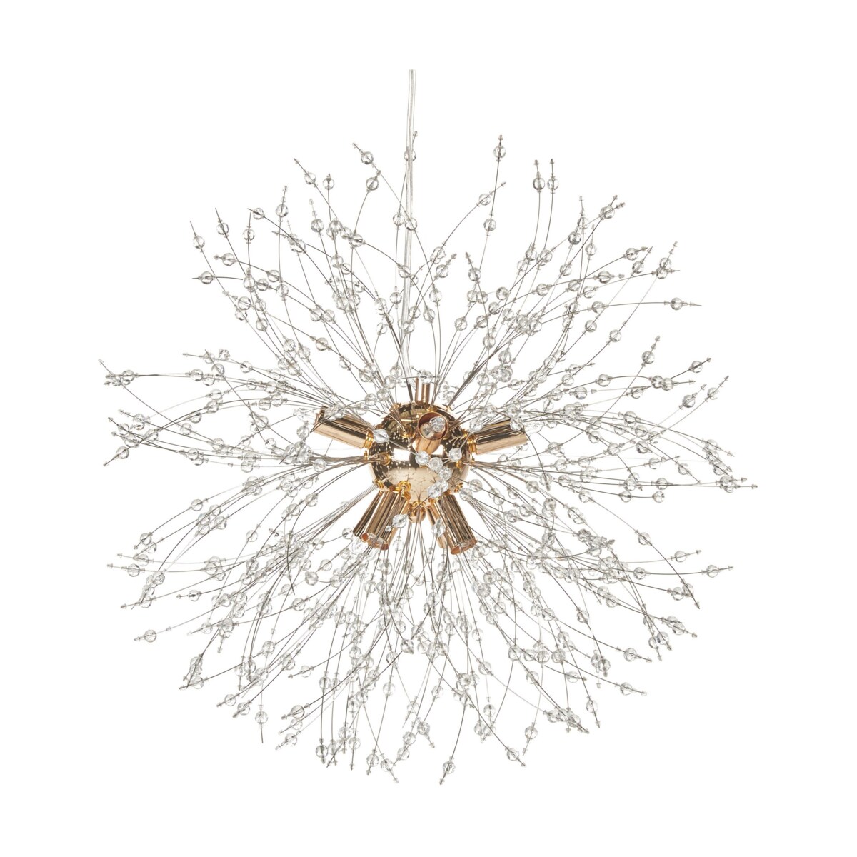 Lampa wisząca kryształowa złota TOROLA