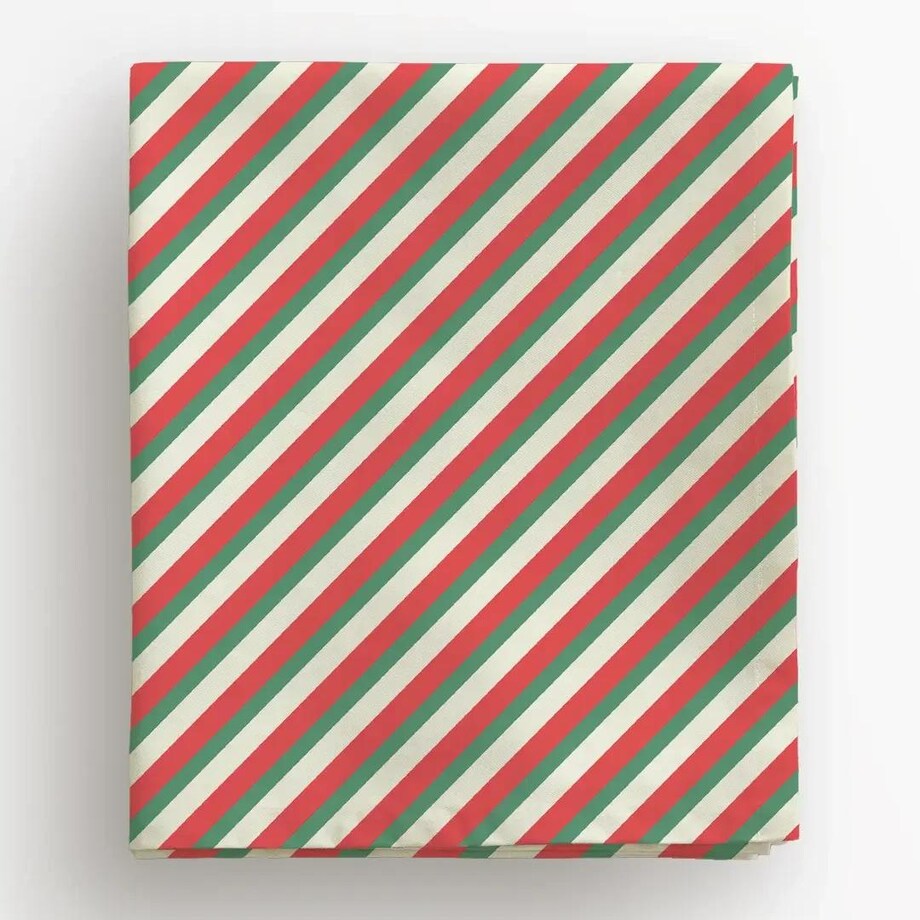 Obrus świąteczny - Kolorowe pasy 140x240 cm