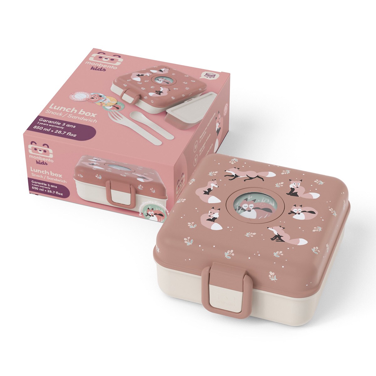 Monbento Snacky lunchbox dla dzieci 0,85 L Fox