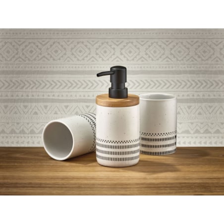 Kleine Wolke Alva Kubek łazienkowy czarny biały