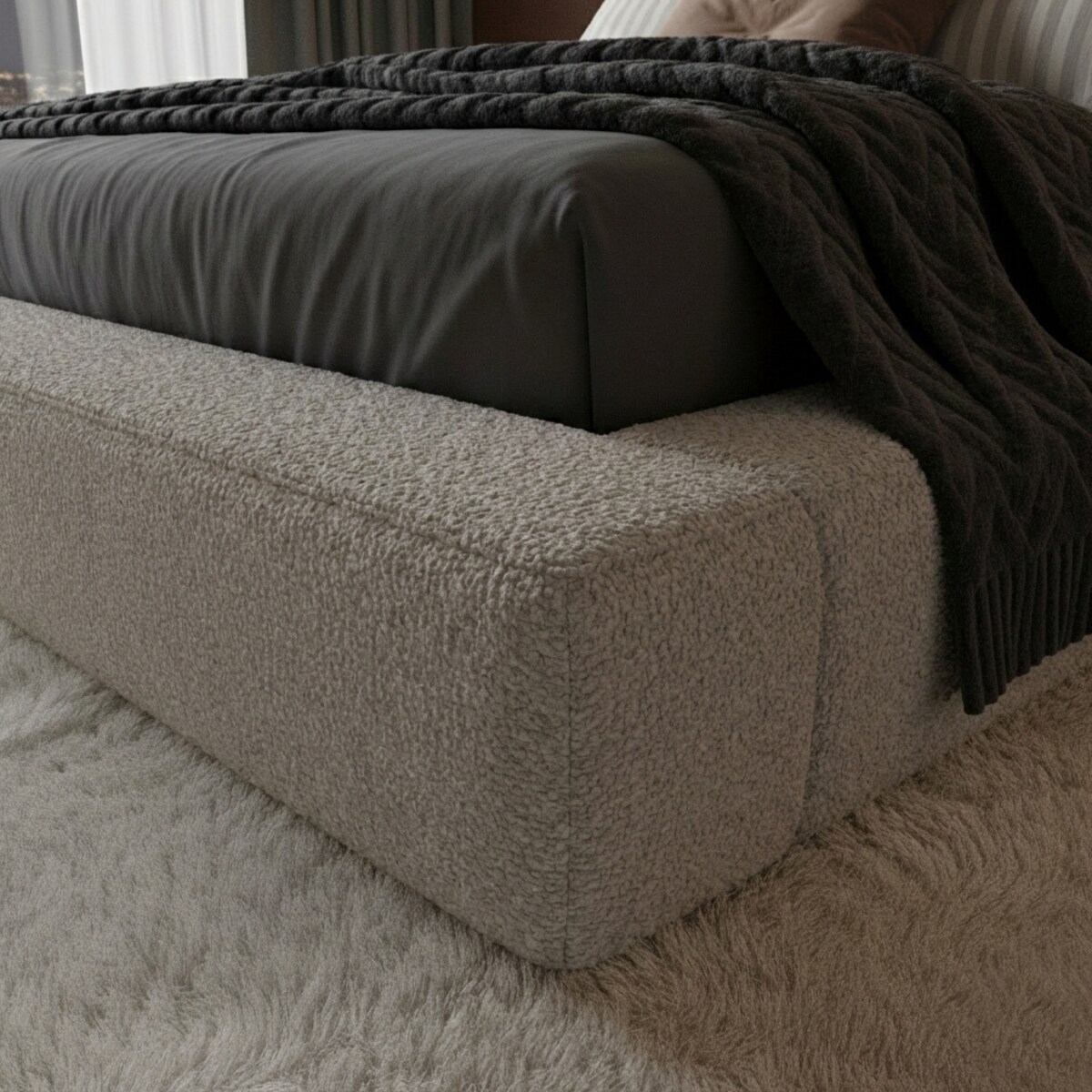 Łóżko Tapicerowane Imperio 140X200 Stelaż Pojemnik Na Pościel Loop 06