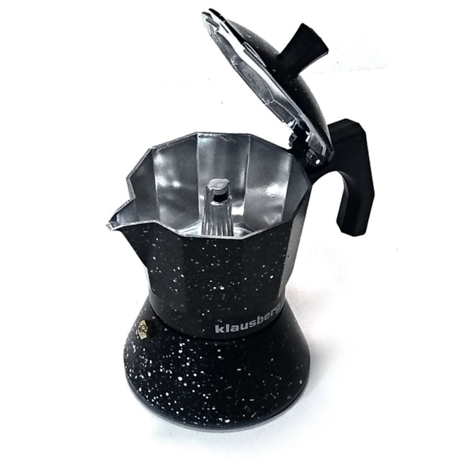 Kawiarka espresso 300ml 6 filiżanek czarna KLAUSBERG