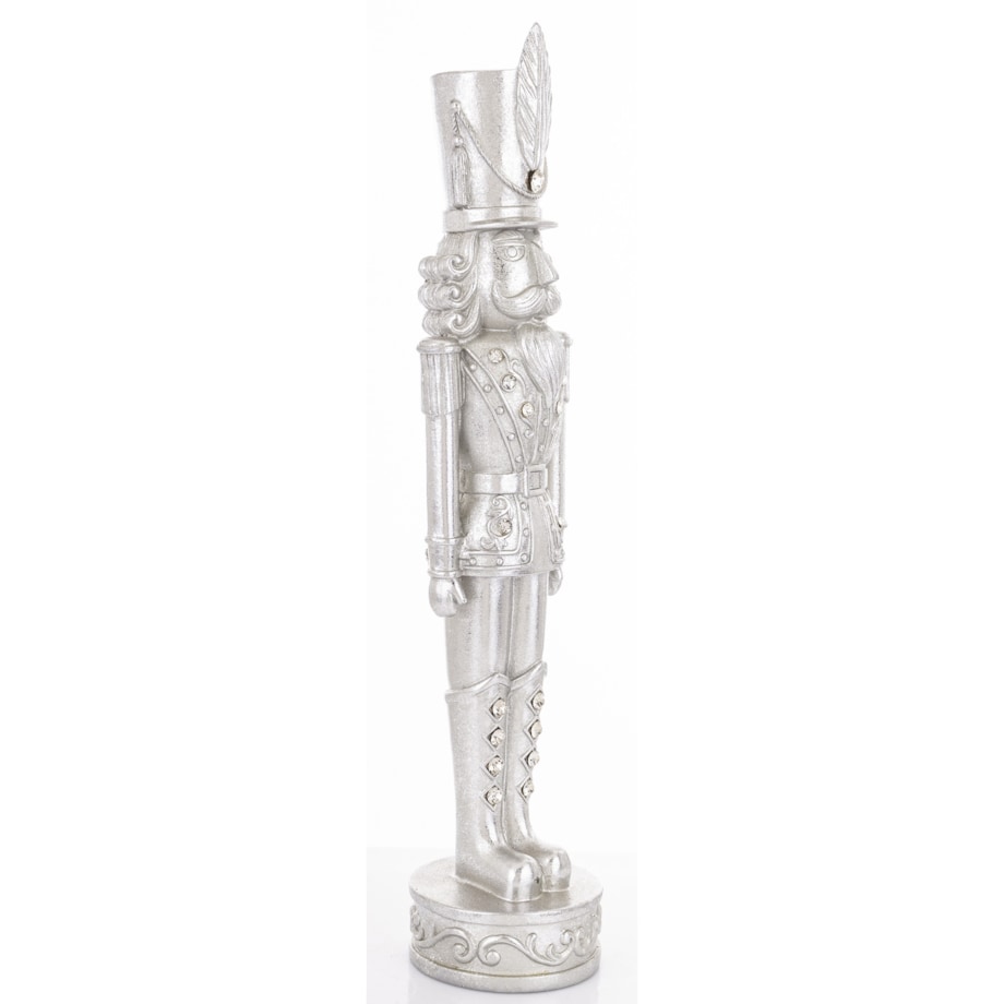 Figurka - Dziadek do orzechów 43x9,5x9 cm SILVER