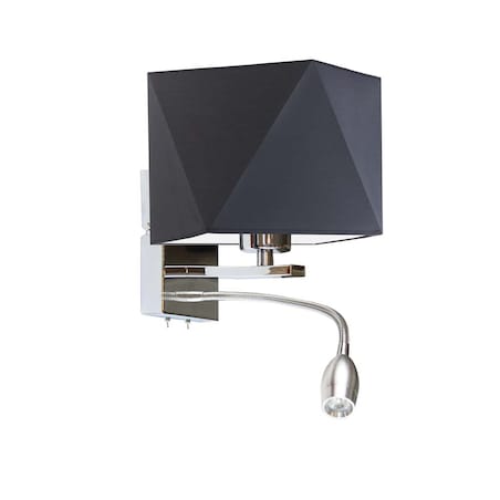 Kinkiet LED lampa ścienna lampa na ścianę z abażurem diament MOTO