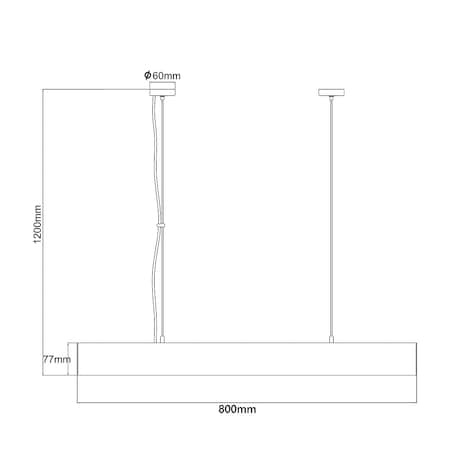Lampa sufitowa wisząca Light Prestige Mira biały LED 2700K-6500K (SMART) 1 szt.