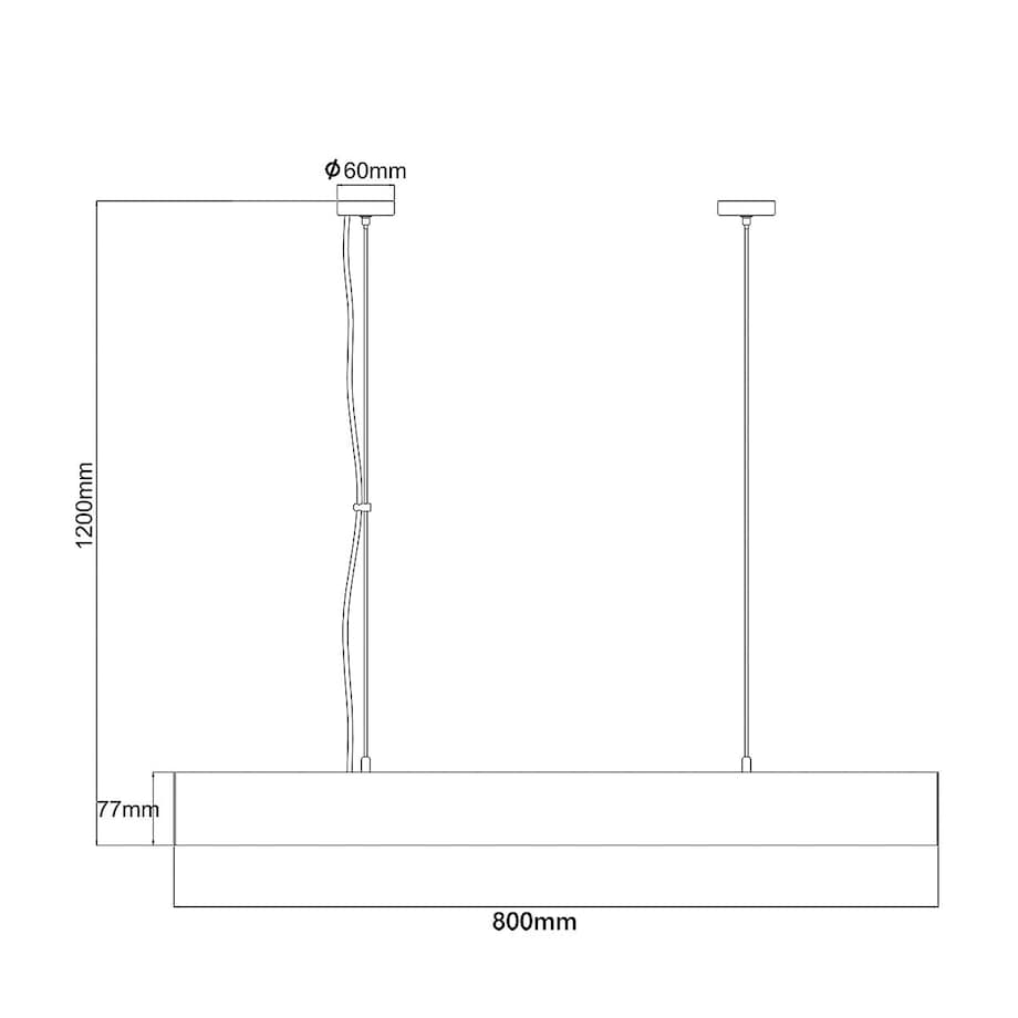 Lampa sufitowa wisząca Light Prestige Mira biały LED 2700K-6500K (SMART) 1 szt.