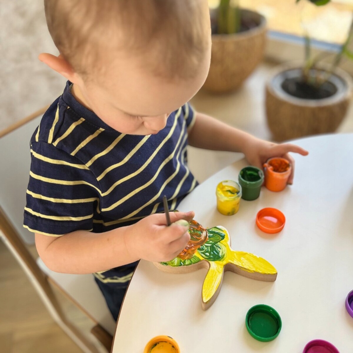 Dekoracja Wielkanocna Drewniana Zając Pisanki do malowania Zestaw