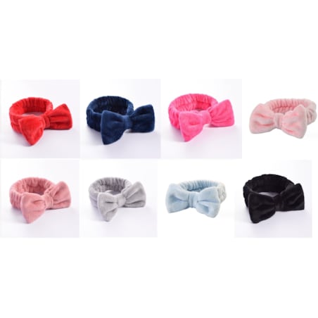 Kosmetyczna opaska do włosów z uroczą kokardą dla kobiet NIE UCISKA GŁOWY