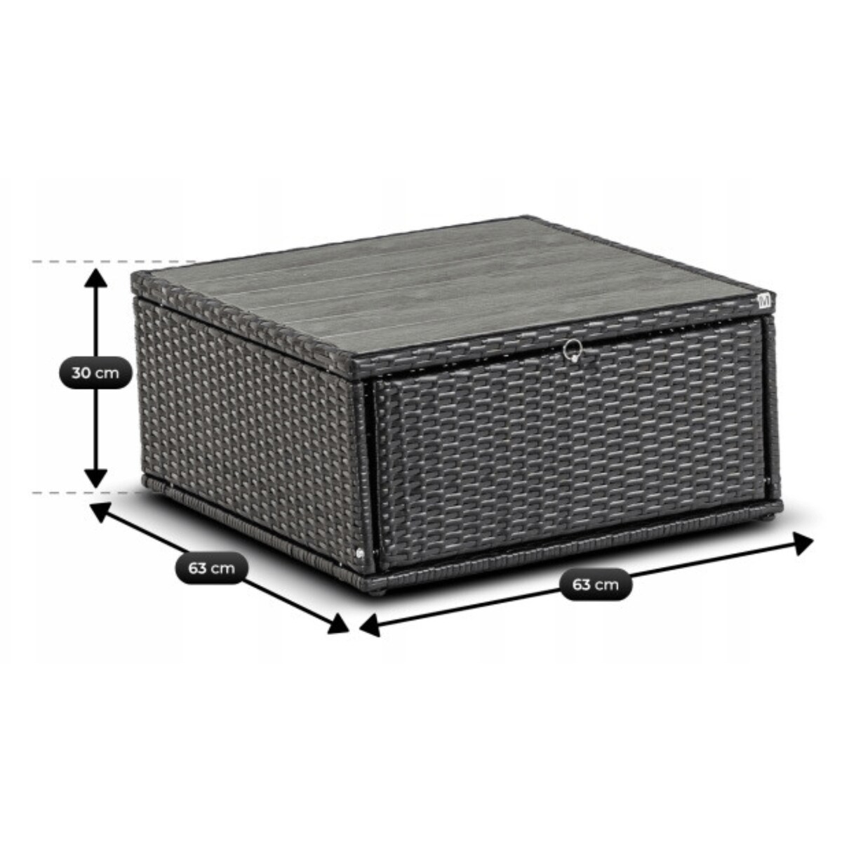 Zestaw Mebli Ogrodowych Składany Daszek Na Taras Ogród Czarny CALIENTE