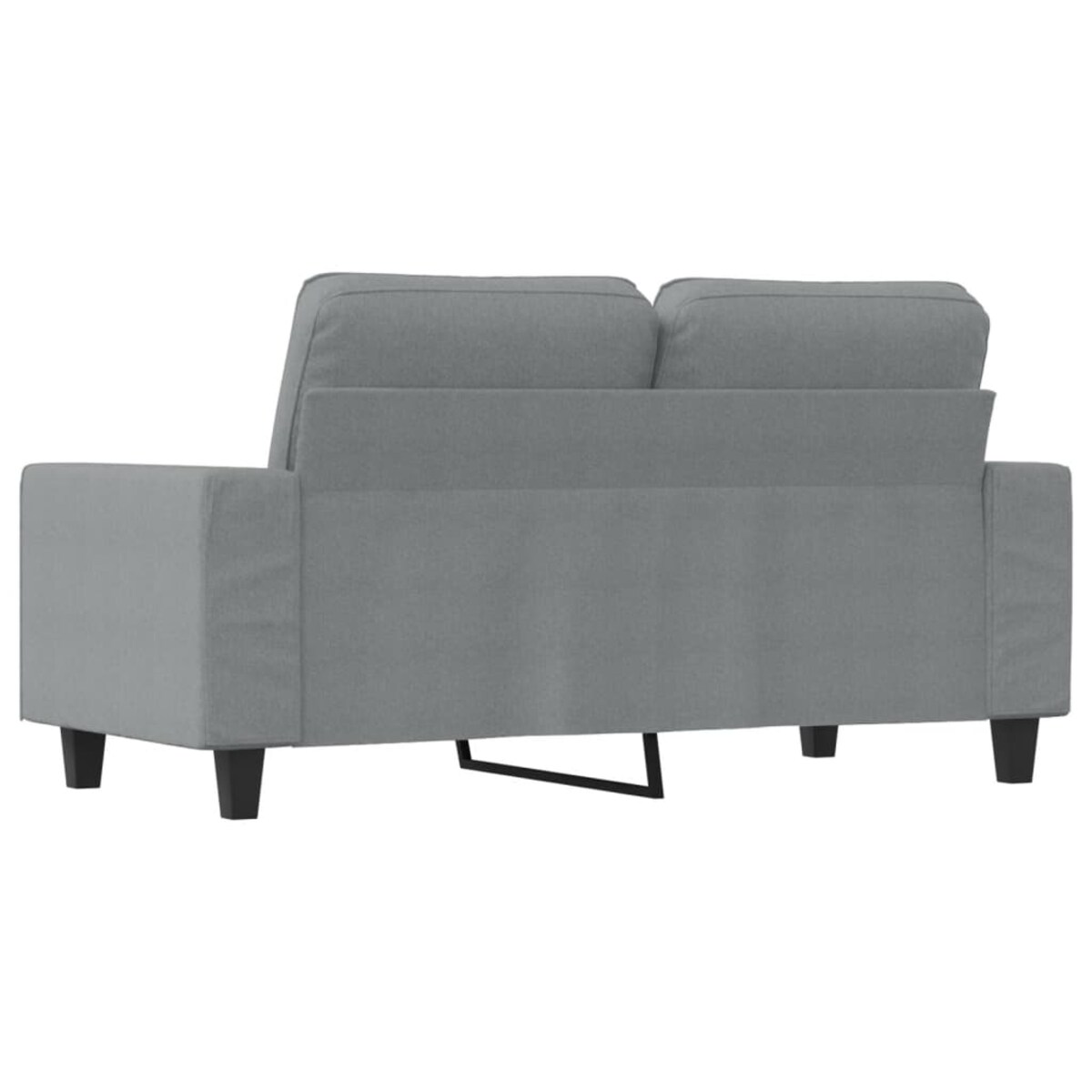 vidaXL Sofa 2-osobowa, jasnoszara, 120 cm, tapicerowana tkaniną
