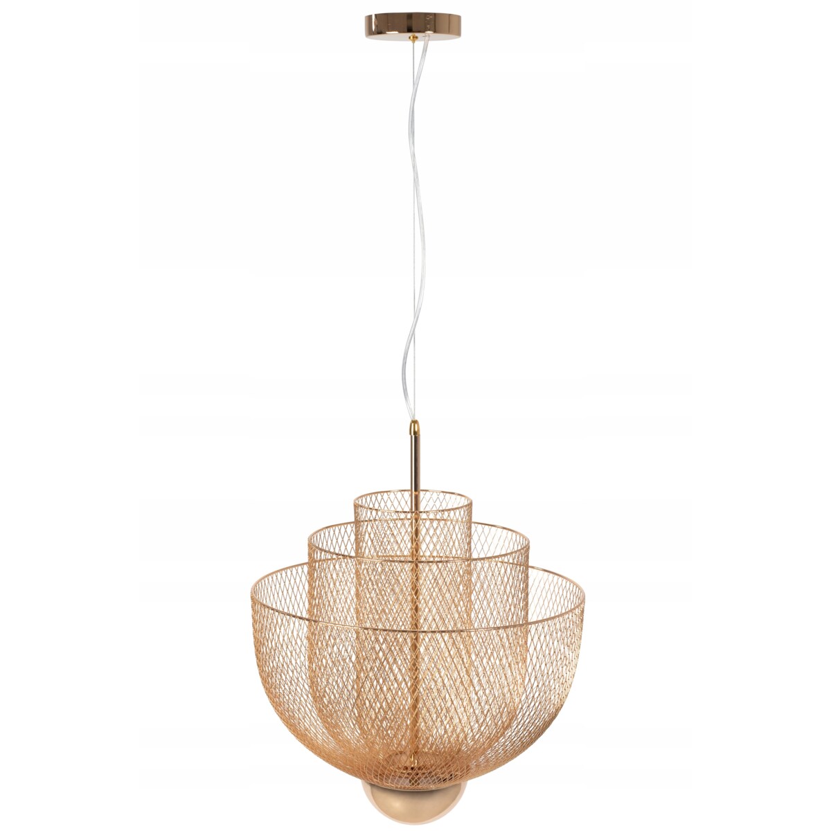 Lampa Sufitowa Wisząca Led Ażutowa Rose Gold