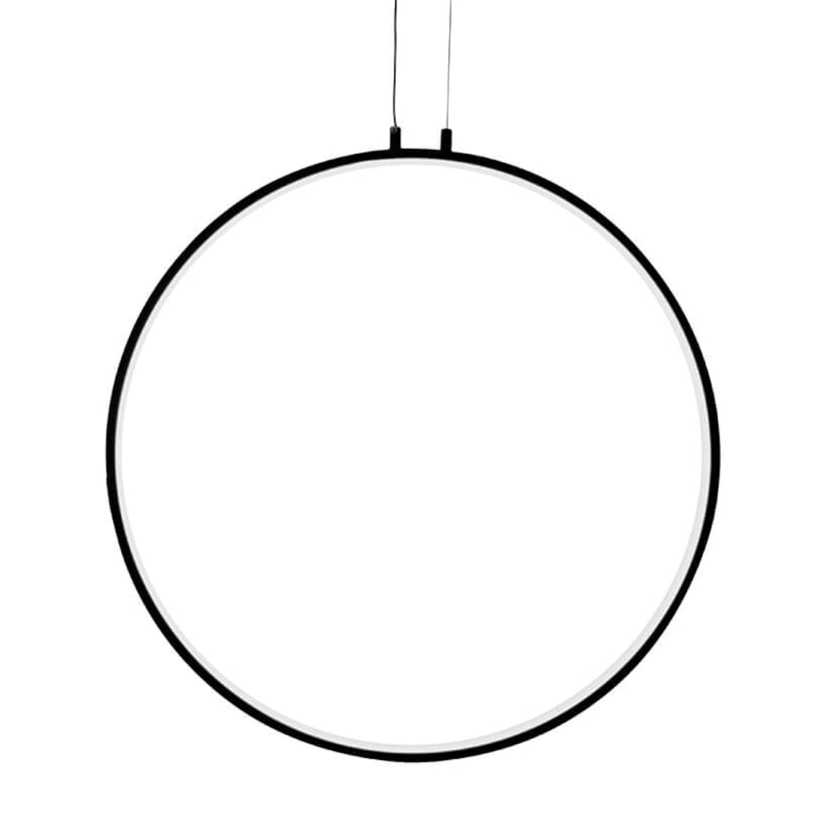 Wisząca lampa do salonu Circulo MSE010100372 Moosee LED 34W 3000K okrąg czarny