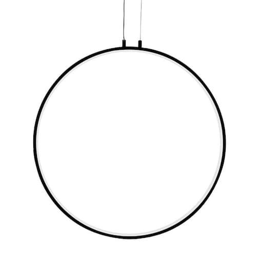 Wisząca lampa do salonu Circulo MSE010100372 Moosee LED 34W 3000K okrąg czarny