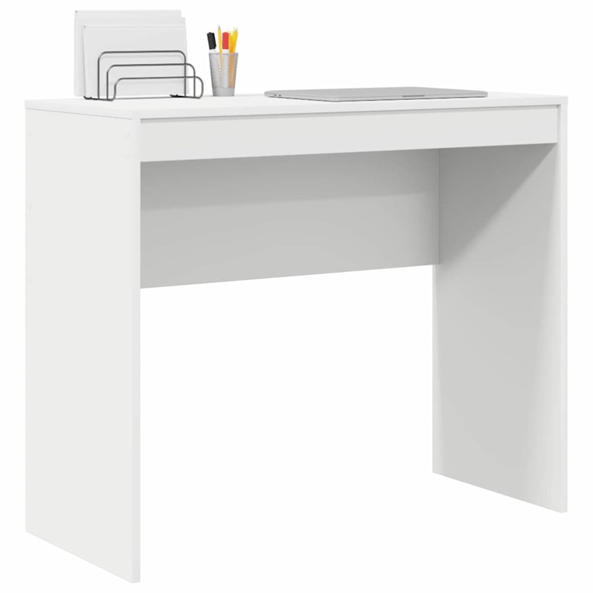 vidaXL Biurko Biały 90 x 40 x 76 cm Materiał drewnopochodny