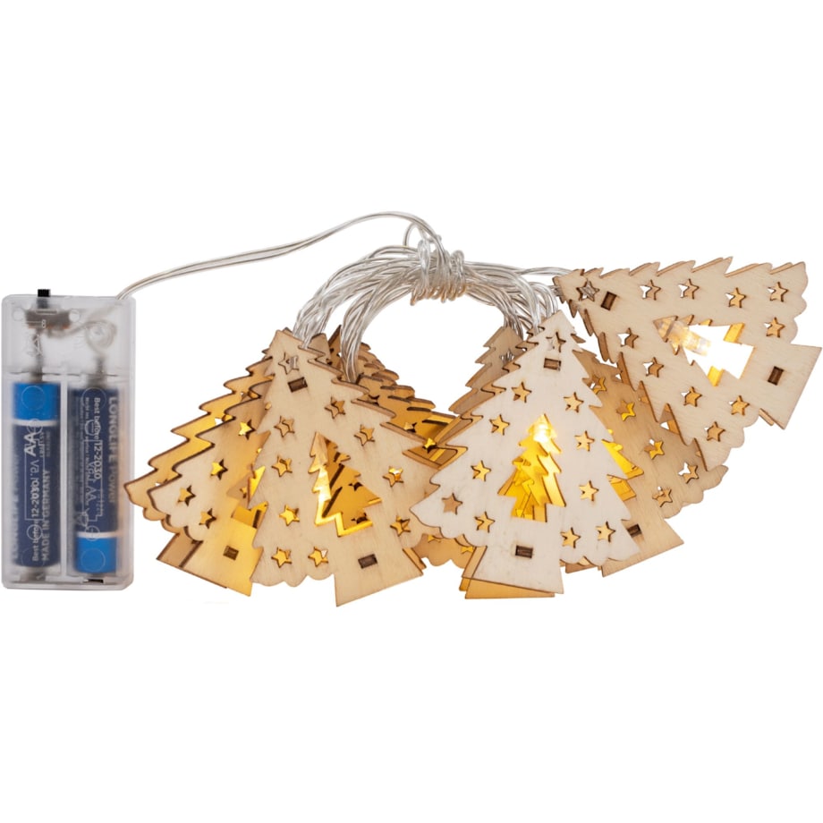 Lampki choinkowe Girlanda LED drewniane choinki CD009