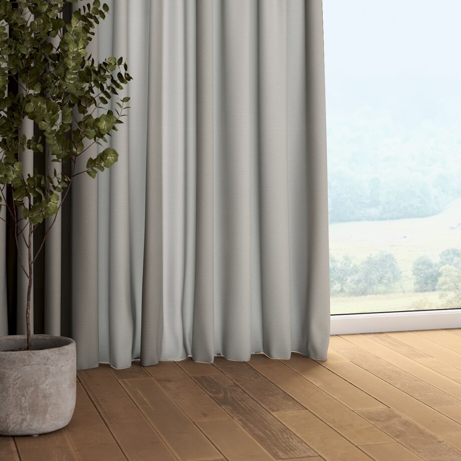 Zasłona na taśmie marszczącej 1 szt. 130x245 szary