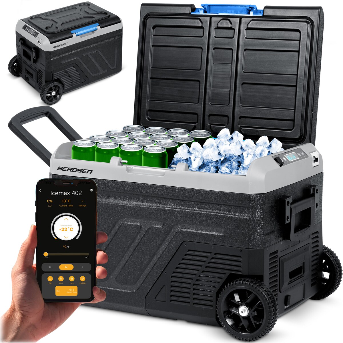 Lodówka turystyczna kompresorowa samochodowa 12V/230V 40L Berdsen