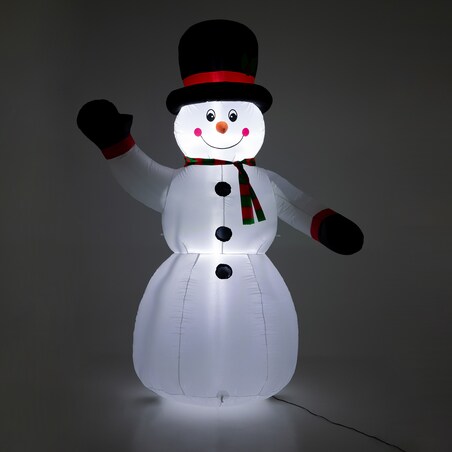 Bałwan Nadmuchiwany Świecący Duży Pompowany Led 180Cm Dmuchaniec