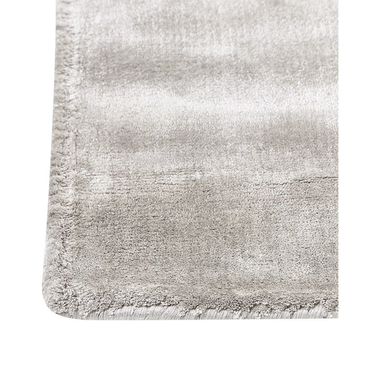 Dywan z wiskozy 80 x 300 cm jasnoszary GESI II