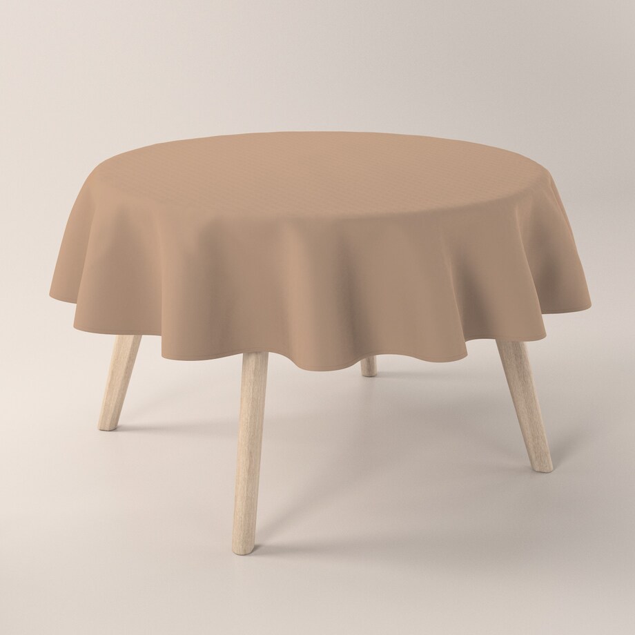 Obrus okrągły 160 x 160 cm mocca