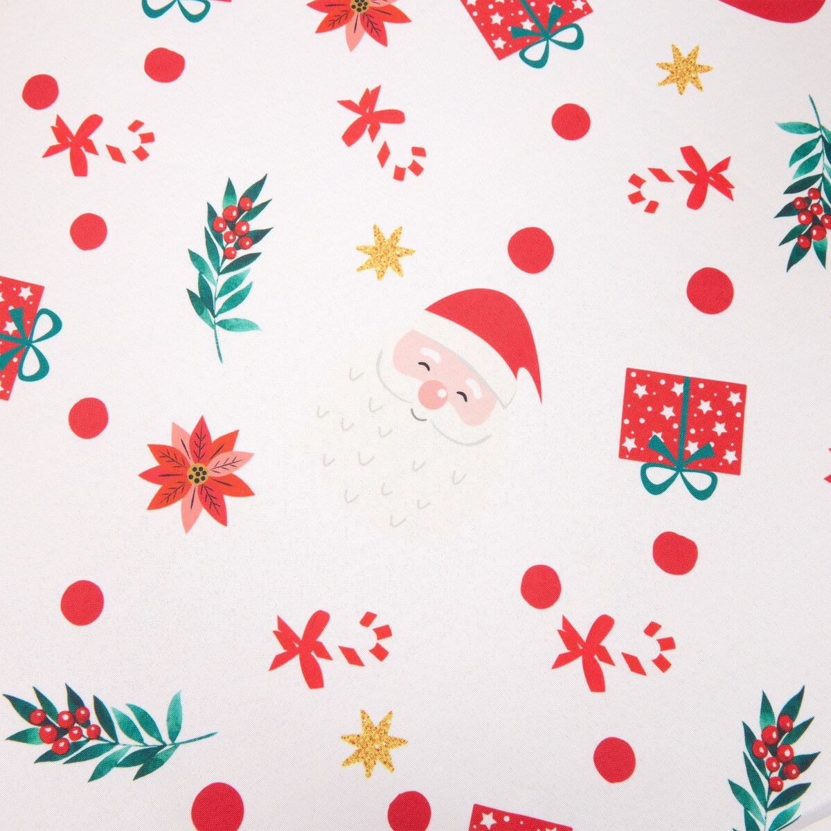 Plamoodporny obrus z motywem świątecznym, Ø 180 cm