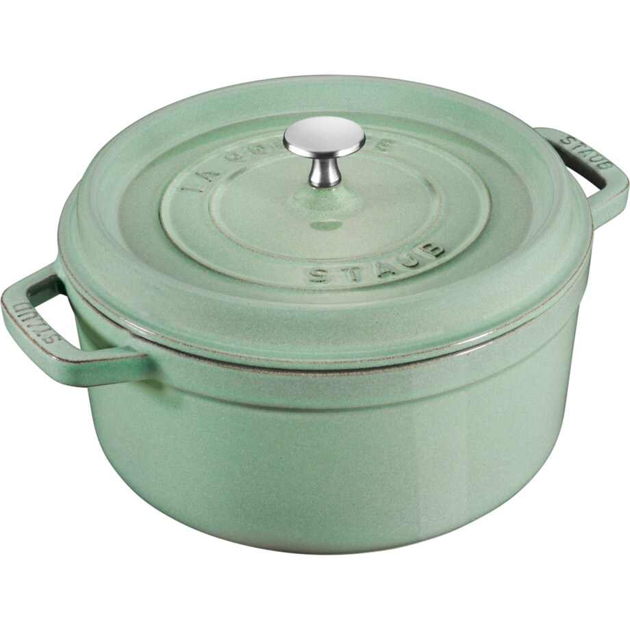 Garnek żeliwny okrągły Staub - 5.2 ltr, Miętowy