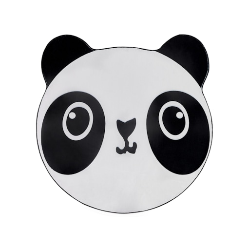 Dywan dziecięcy ⌀ 120 cm biało-czarny PANDA