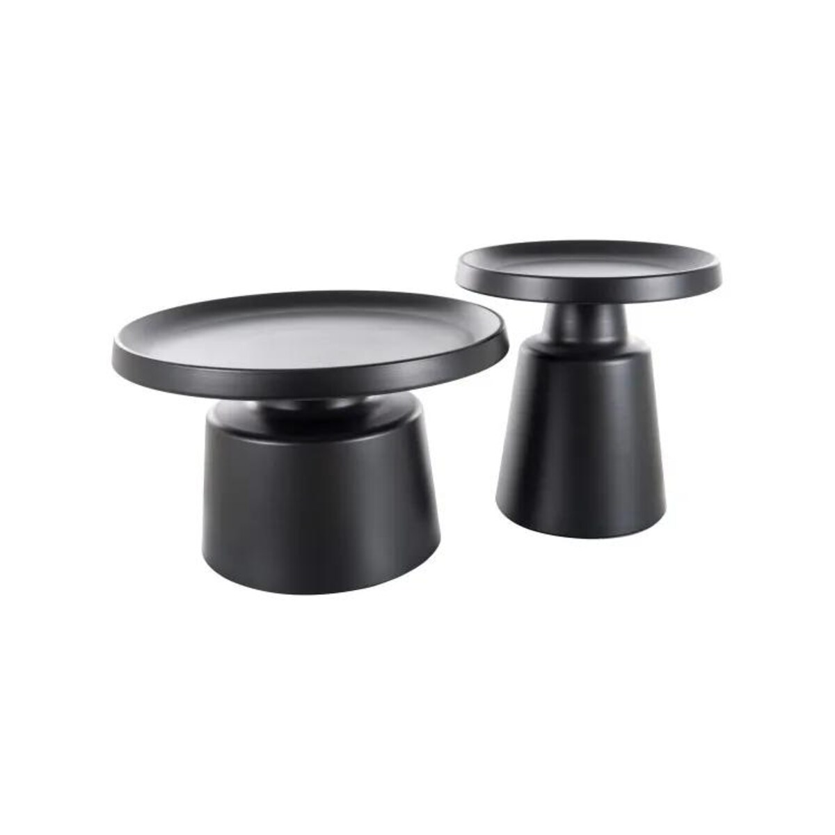 Zestaw 2 ław RODOS czarny mat