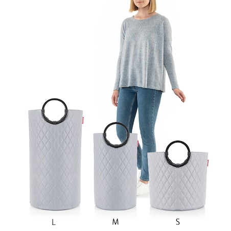 Kosz LOOPHOME S FRAME, rhombus light grey