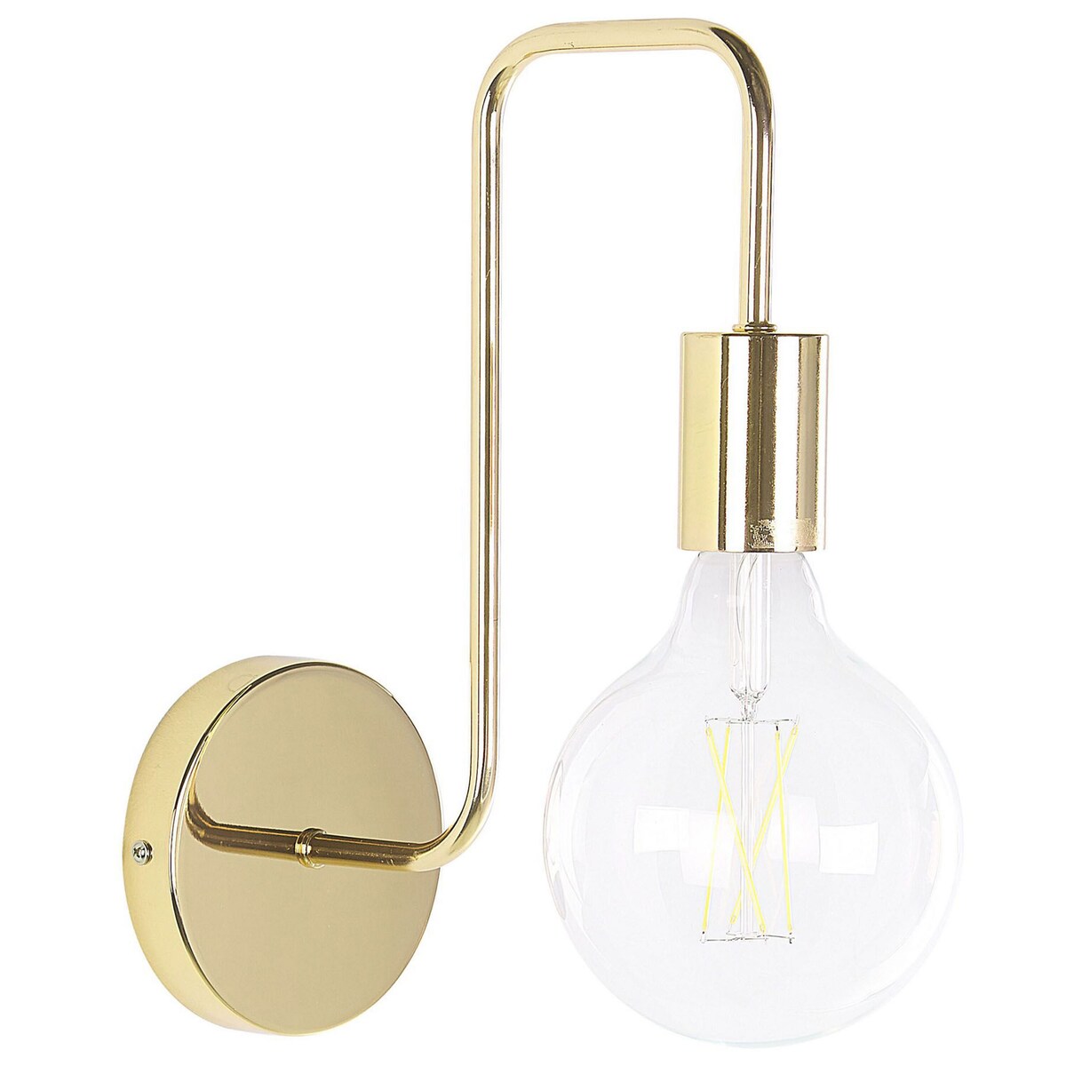 Lampa ścienna SAVENA Złoty Metal