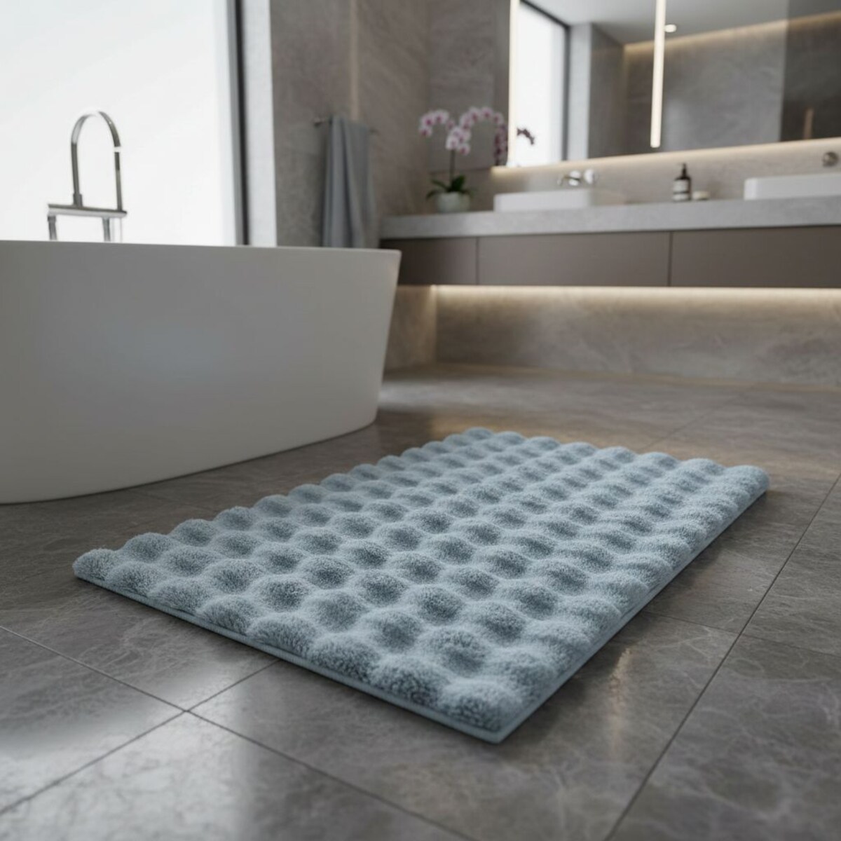 Kleine Wolke Cloud Luksusowy Dywanik łazienkowy 70x120 cm supermiękki opal niebieski