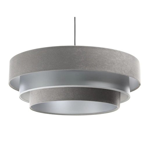 Lampa wisząca TRIO MIX szara/srebrna