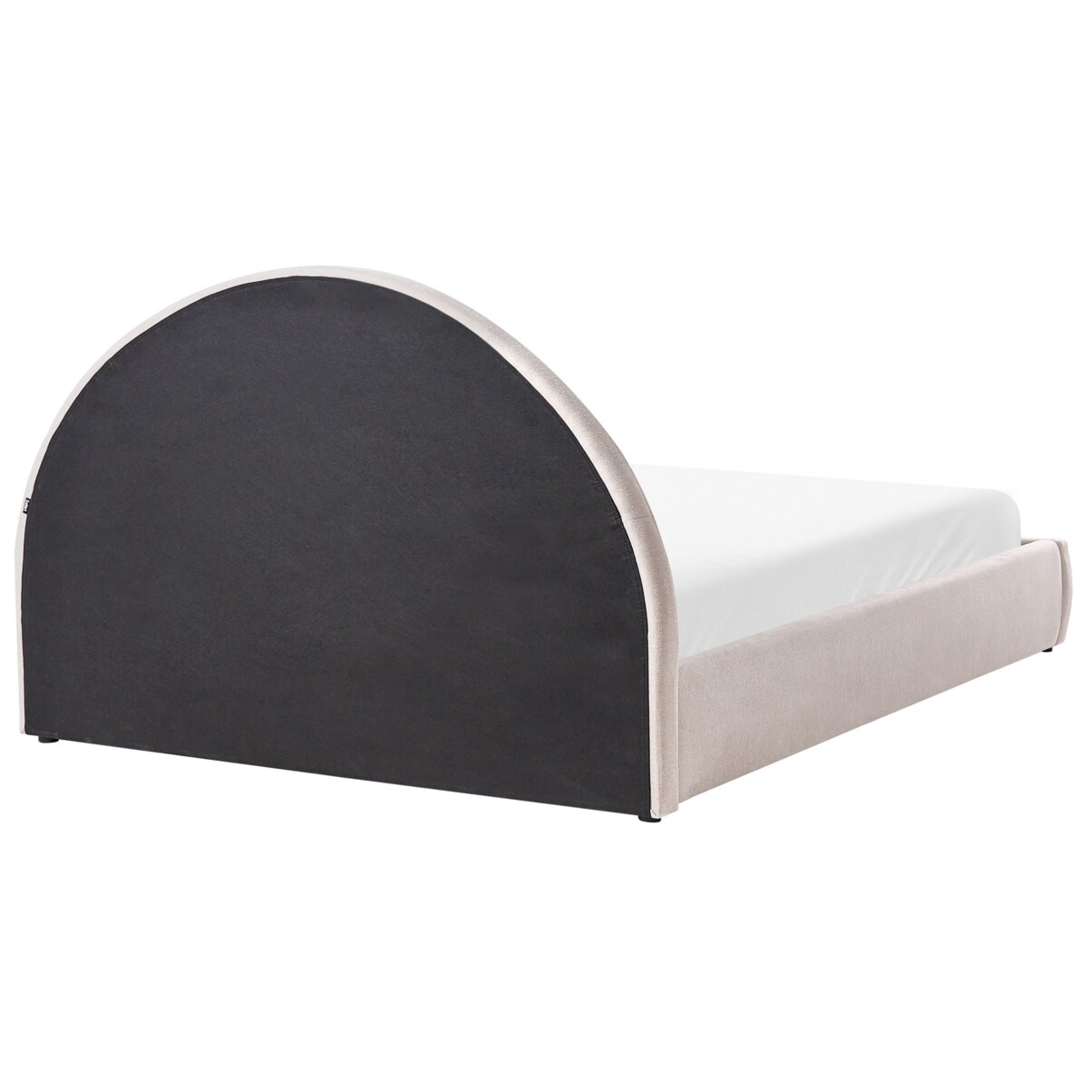 Łóżko z pojemnikiem MOUZON 160 x 200 cm Jasnobeżowy