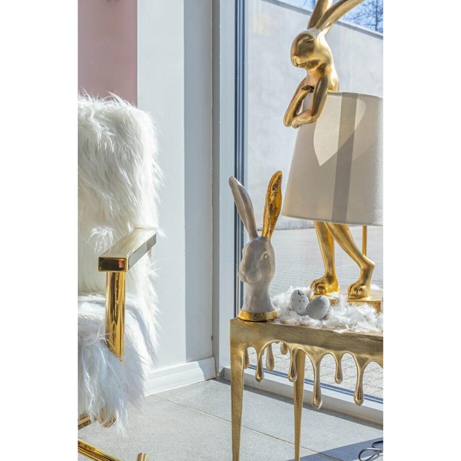 Biurkowa lampka stołowa Rabbit Kare 61598 złota biała