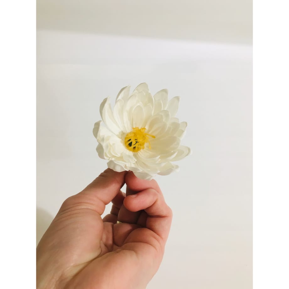 KWIATY MYDLANE BIAŁY do bukietu stroik box dekoracja prezent upominek