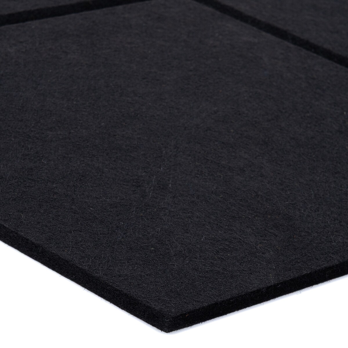 Zestaw 2 szt panel filcowy Felly 40x46 cm płytka heksagon czarny