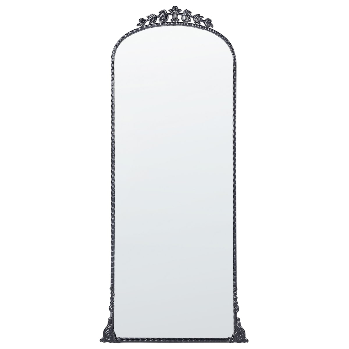 Lustro ścienne metalowe 51 x 114 cm czarne LIVRY