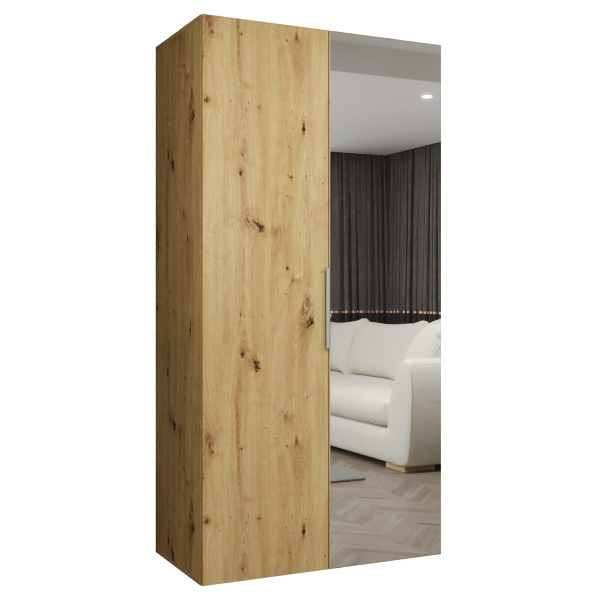 Szafa uchylna otwierana MARBELLA 2 100 wys. 202 cm Artisan + u. Kaszmir