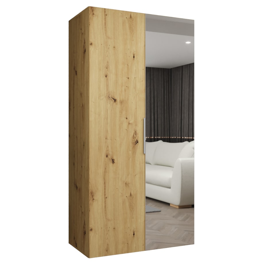 Szafa uchylna otwierana MARBELLA 2 100 wys. 202 cm Artisan + u. Kaszmir