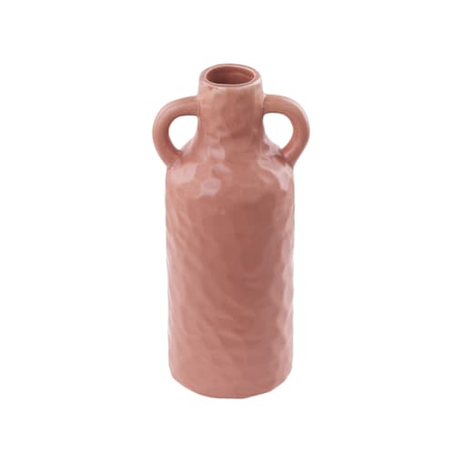 Wazon na kwiaty ceramiczny 24 cm różowy DRAMA