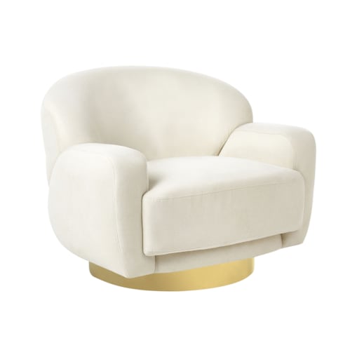 Fotel LEJRE Jasnobeżowy