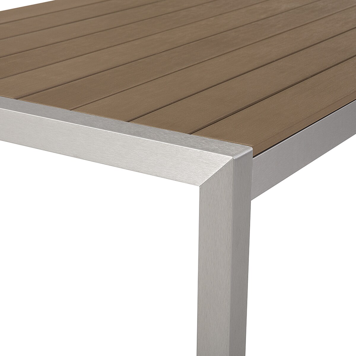 Stół ogrodowy VERNIO 180 cm 90 cm Metal Brązowy