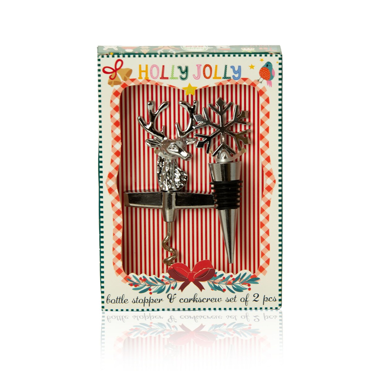 Korkociąg Do Wina Korek Świąteczny Renifer Otwieracz Metalowy Zestaw