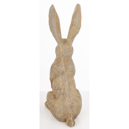 Dekoracja - szary królik 32x10x14,5 cm LEONIO-2 big