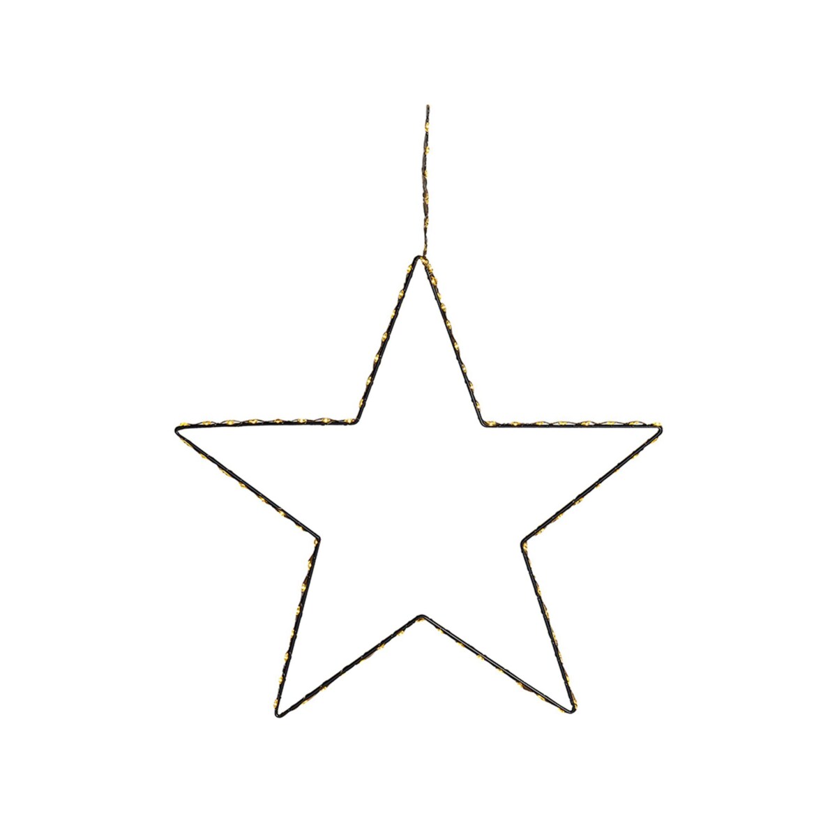 Zestaw 3 dekoracji wiszących LED gwiazda srebrny KUNNARI