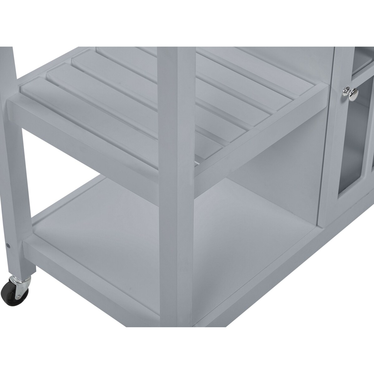 Wózek kuchenny 2 szuflady szary GENOA