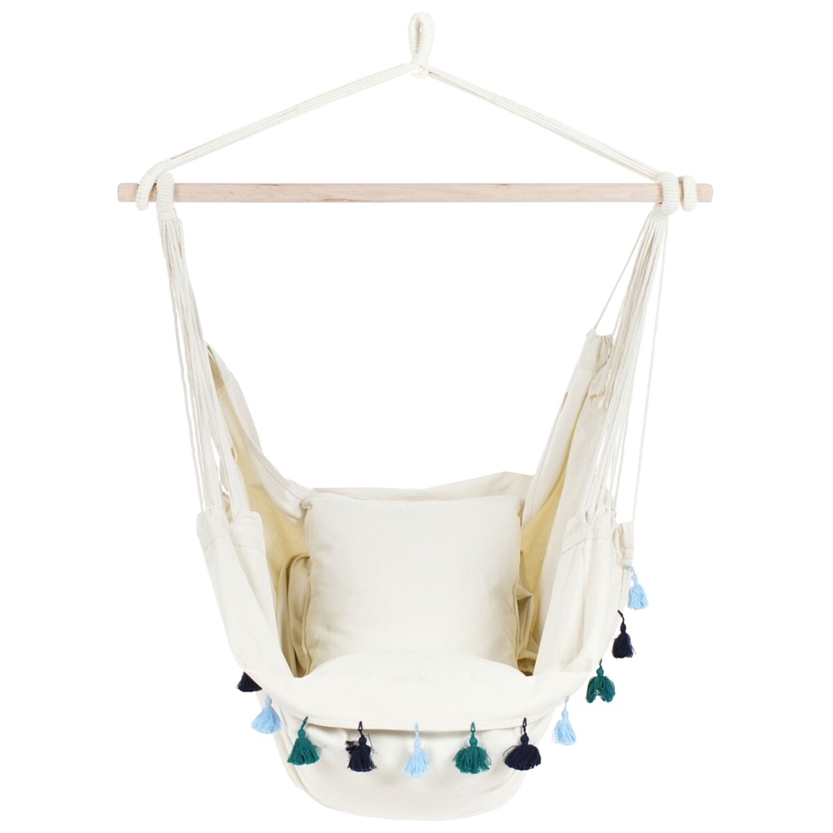 Fotel wiszący VARENA Bawełna Niebieski